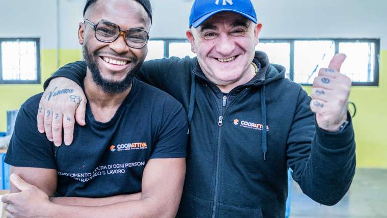 Daniel e Michele - foto vincitrice concorso La sostenibilità in cooperativa